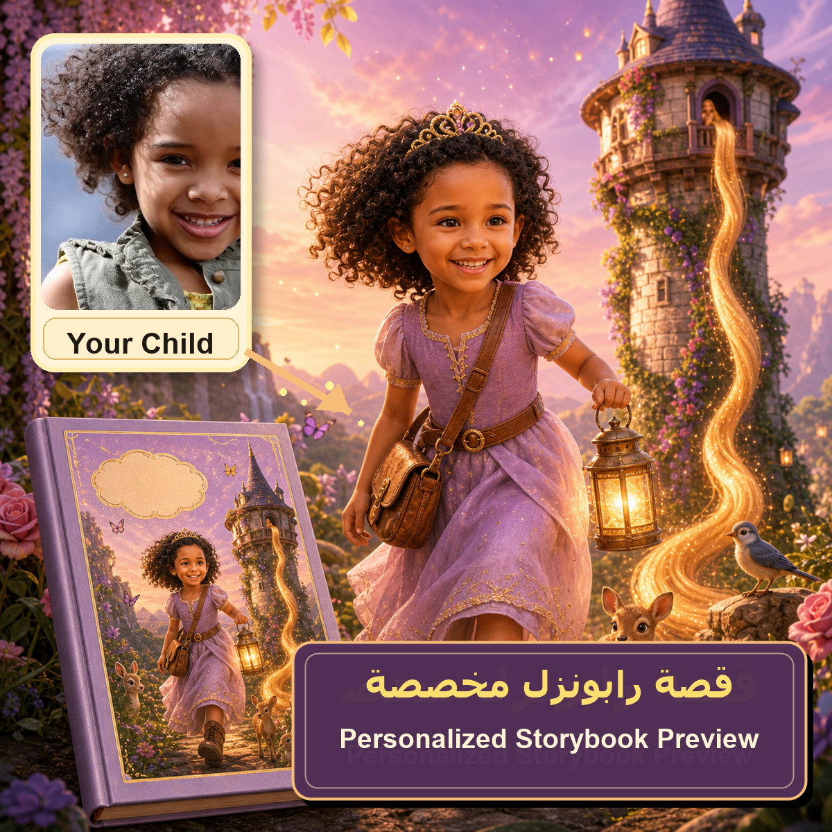 قصة الأميرة رابونزل 1